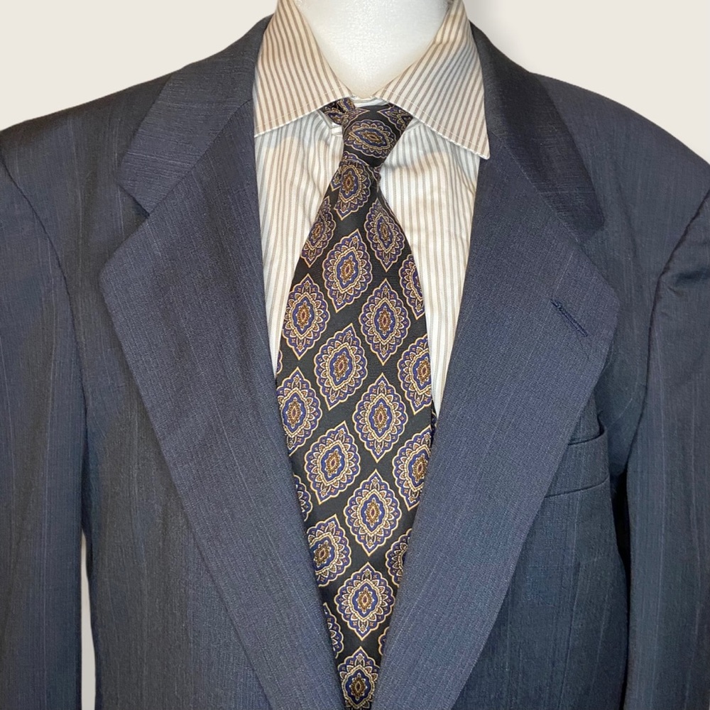 Dior Monsieur Vintage Geometric Paisley Tie